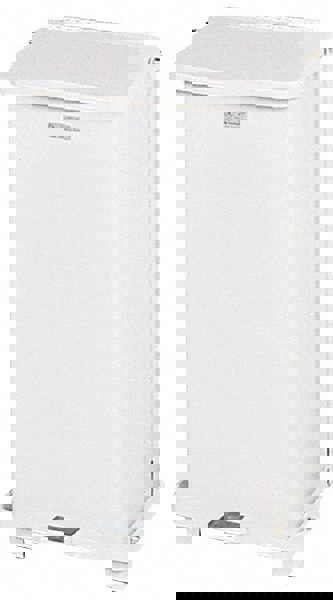 Defenders Heavy-Duty Steel Step Can, 6.5 gal, Steel, White